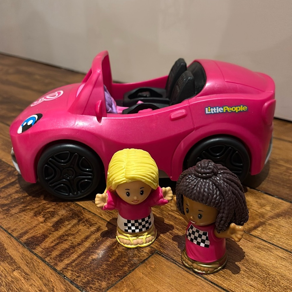 Little People Barbie Car + 2 figures